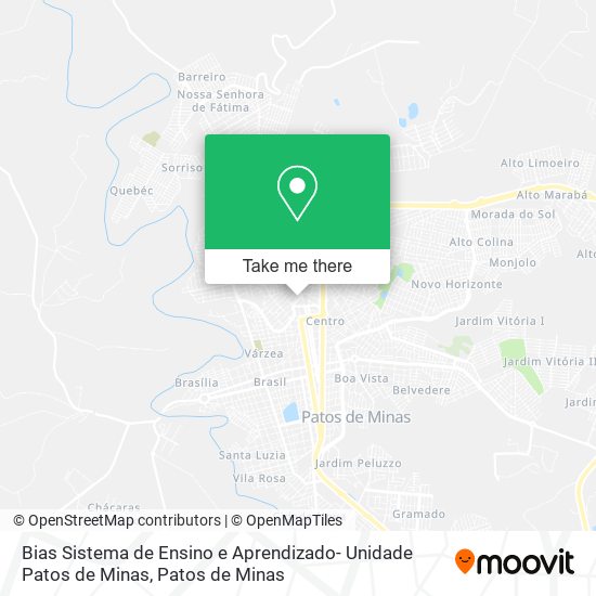 Bias Sistema de Ensino e Aprendizado- Unidade Patos de Minas map