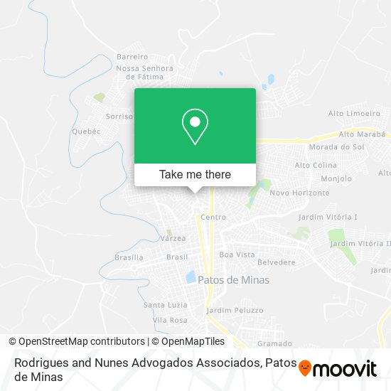 Mapa Rodrigues and Nunes Advogados Associados