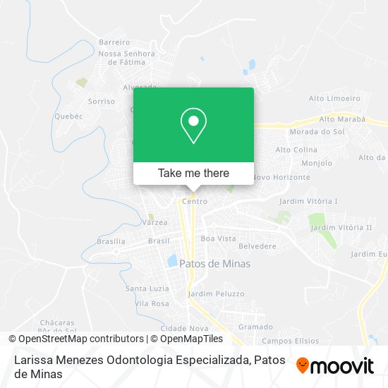 Mapa Larissa Menezes Odontologia Especializada