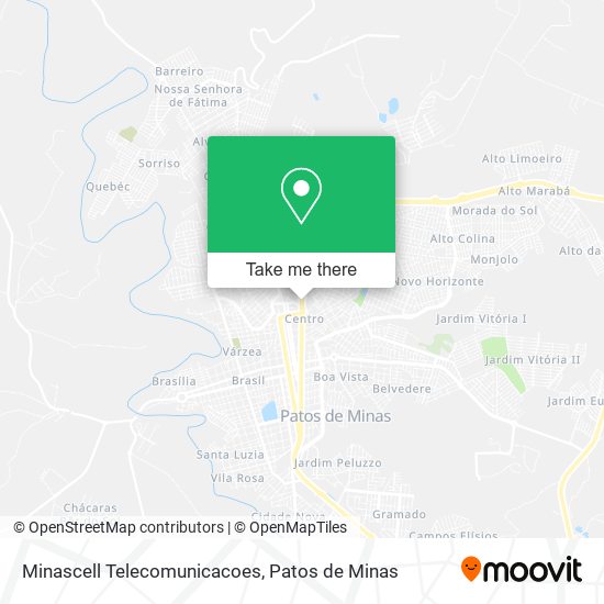 Mapa Minascell Telecomunicacoes