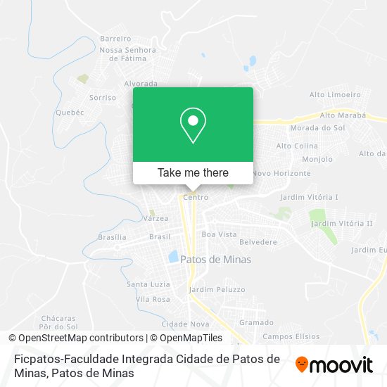 Mapa Ficpatos-Faculdade Integrada Cidade de Patos de Minas