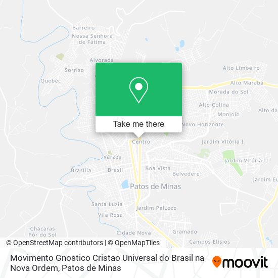 Movimento Gnostico Cristao Universal do Brasil na Nova Ordem map