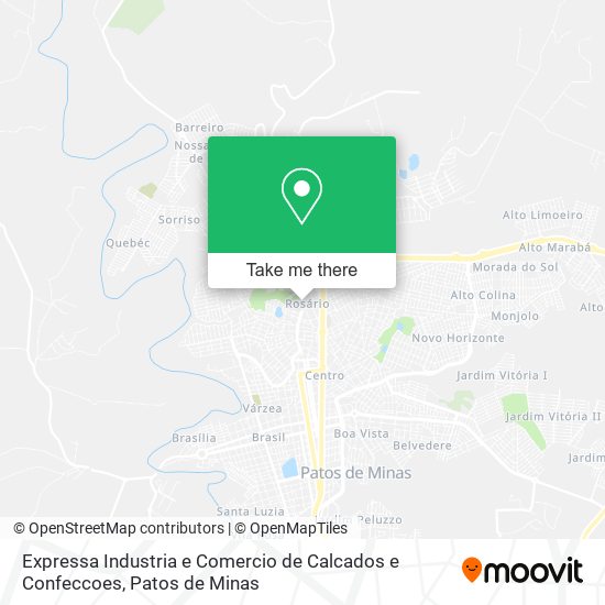 Expressa Industria e Comercio de Calcados e Confeccoes map