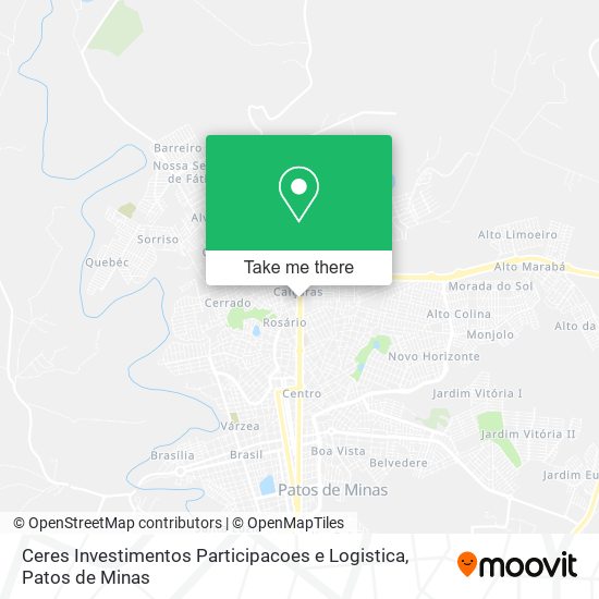 Mapa Ceres Investimentos Participacoes e Logistica