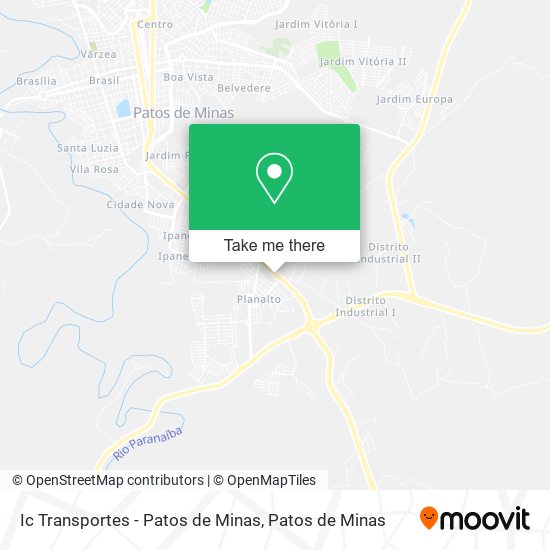 Mapa Ic Transportes - Patos de Minas