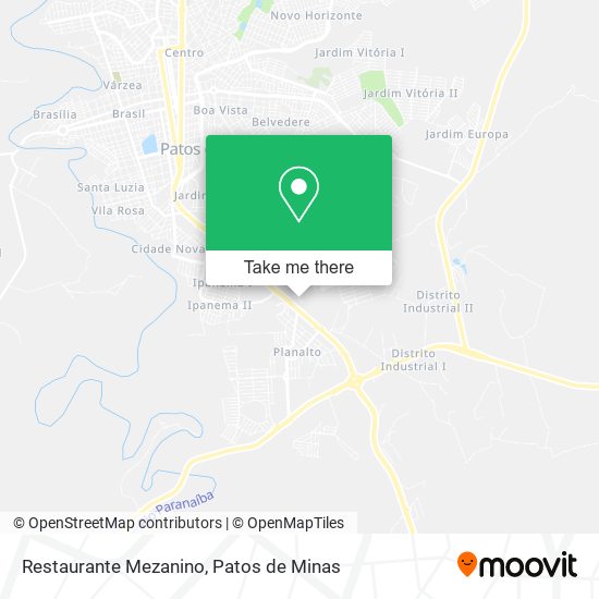 Mapa Restaurante Mezanino