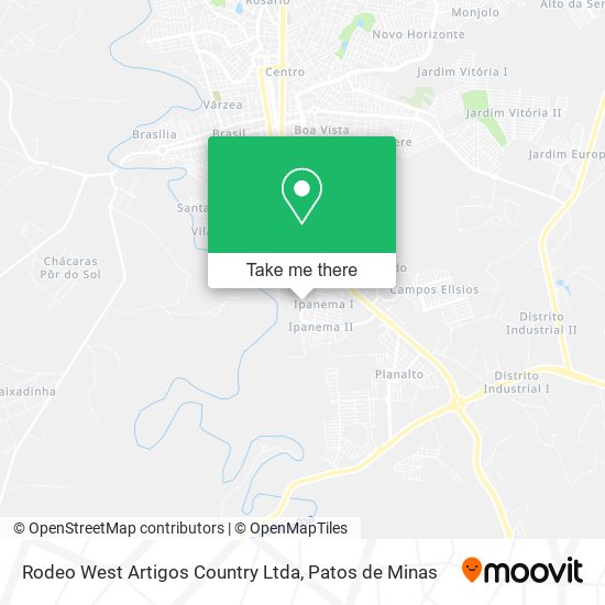 Rodeo West Artigos Country Ltda map