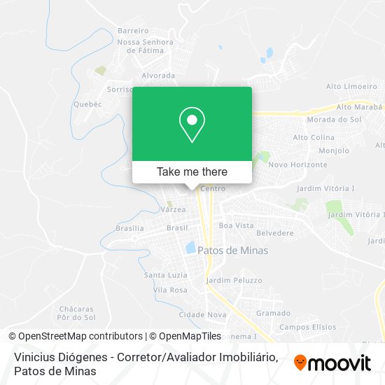 Mapa Vinicius Diógenes - Corretor / Avaliador Imobiliário