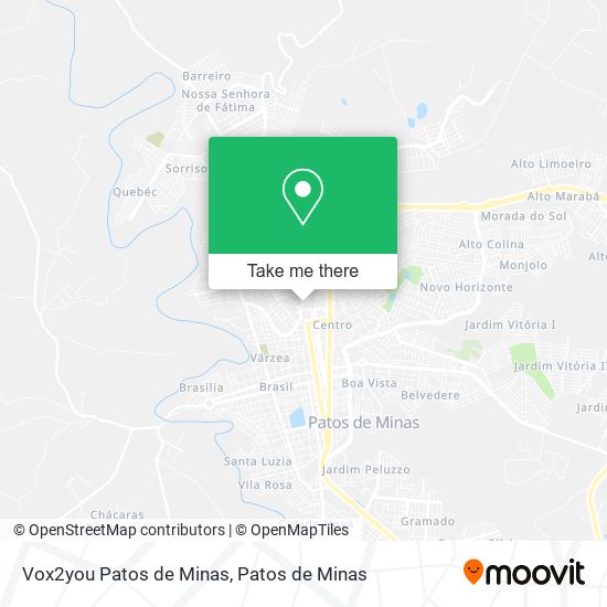 Mapa Vox2you Patos de Minas