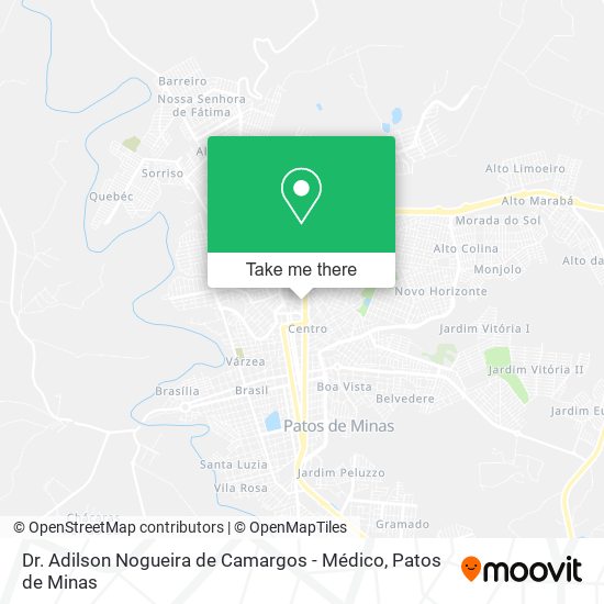 Dr. Adilson Nogueira de Camargos - Médico map