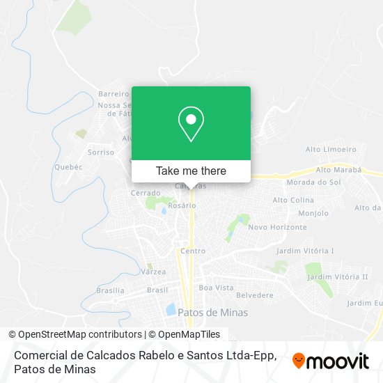 Mapa Comercial de Calcados Rabelo e Santos Ltda-Epp