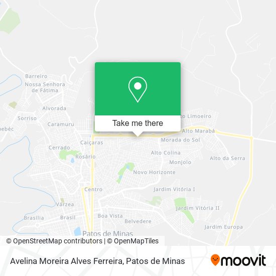 Mapa Avelina Moreira Alves Ferreira