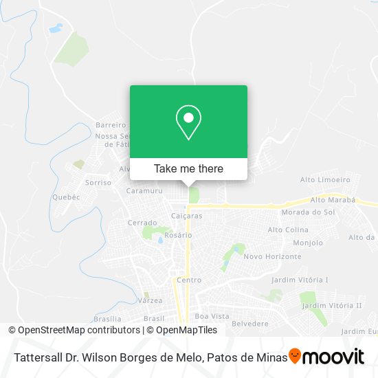 Mapa Tattersall Dr. Wilson Borges de Melo