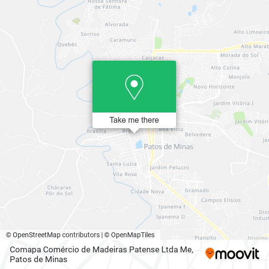 Comapa Comércio de Madeiras Patense Ltda Me map