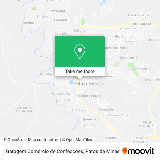 Mapa Garagem Comércio de Confecções