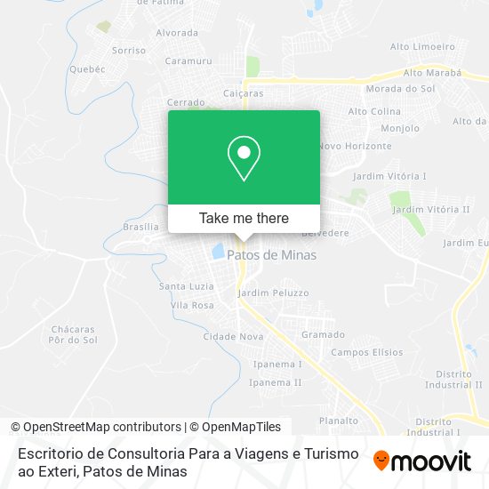 Escritorio de Consultoria Para a Viagens e Turismo ao Exteri map