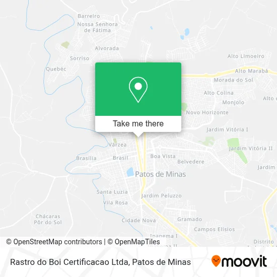 Rastro do Boi Certificacao Ltda map