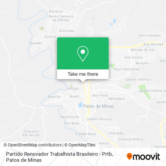 Mapa Partido Renovador Trabalhista Brasileiro - Prtb