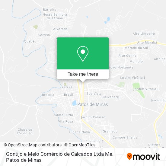 Gontijo e Melo Comércio de Calcados Ltda Me map