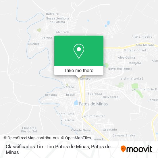 Classificados Tim Tim Patos de Minas map