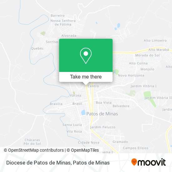 Diocese de Patos de Minas map
