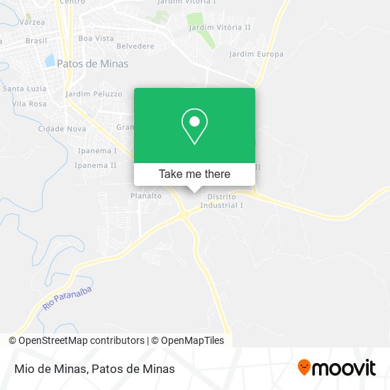 Mio de Minas map