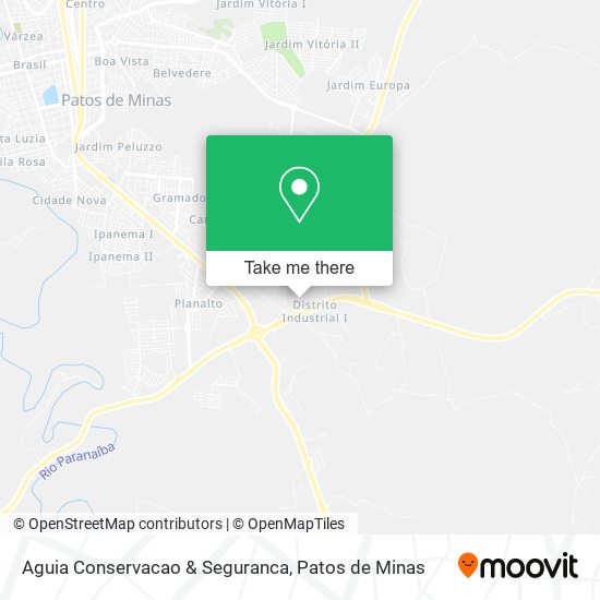 Mapa Aguia Conservacao & Seguranca