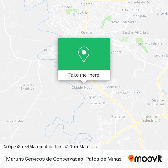 Martins Servicos de Conservacao map