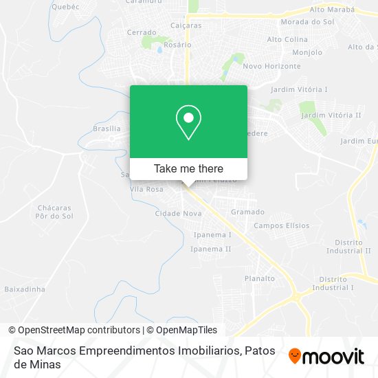 Mapa Sao Marcos Empreendimentos Imobiliarios