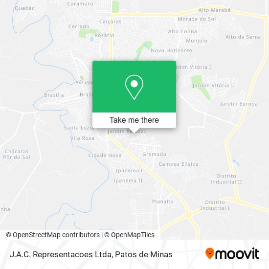 J.A.C. Representacoes Ltda map