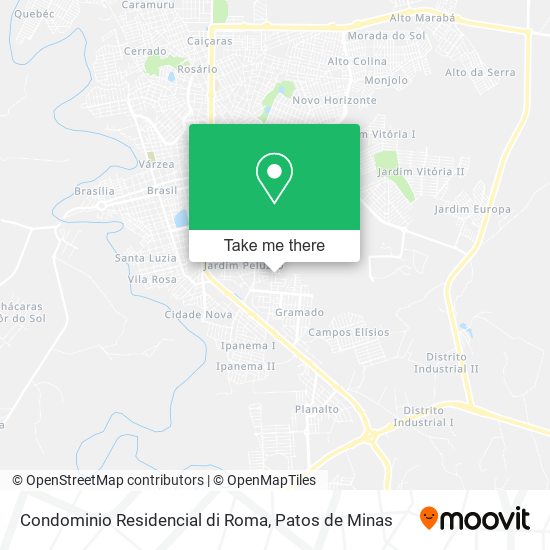 Mapa Condominio Residencial di Roma