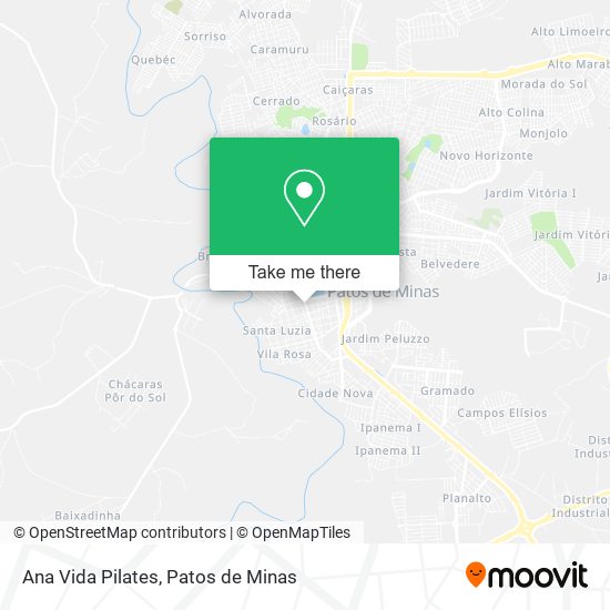 Ana Vida Pilates map