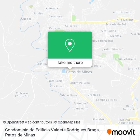 Mapa Condominio do Edificio Valdete Rodrigues Braga