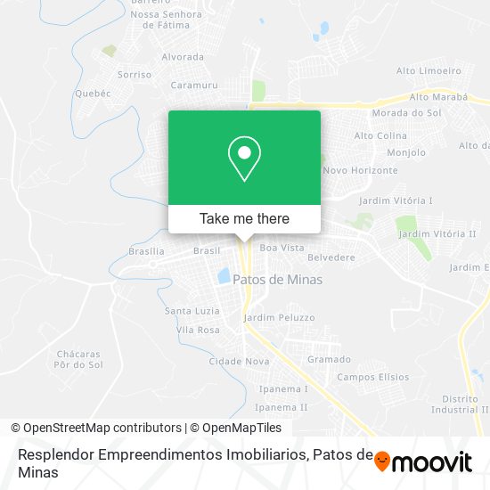 Mapa Resplendor Empreendimentos Imobiliarios