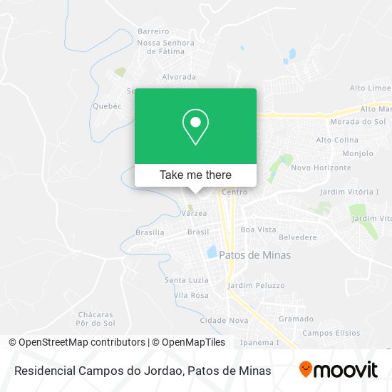 Mapa Residencial Campos do Jordao