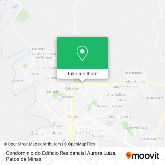 Condominio do Edificio Residencial Aurora Luiza map