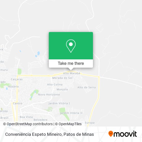 Mapa Conveniência Espeto Mineiro