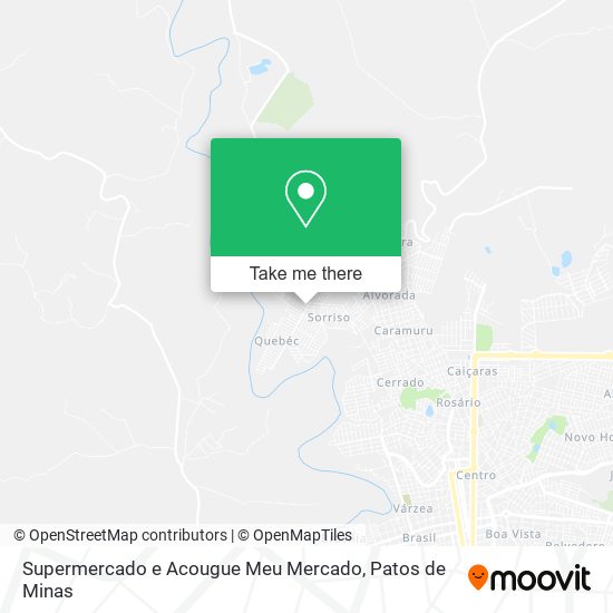 Mapa Supermercado e Acougue Meu Mercado