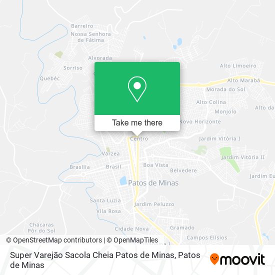 Super Varejão Sacola Cheia Patos de Minas map