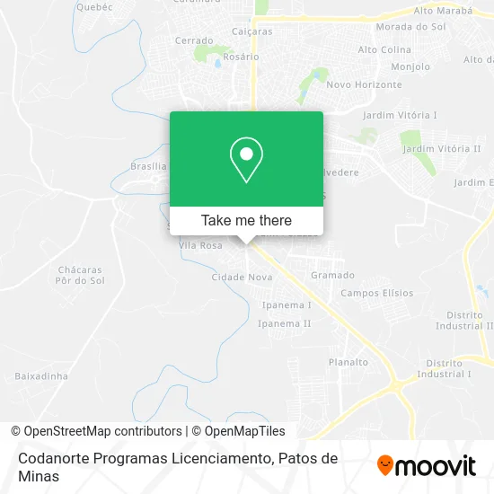 Codanorte Programas Licenciamento map