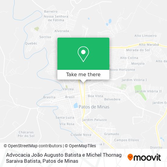 Mapa Advocacia João Augusto Batista e Michel Thornag Saraiva Batista