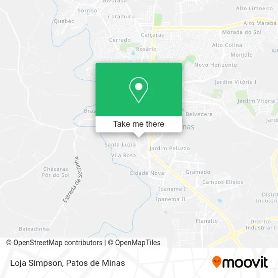 Loja Simpson map
