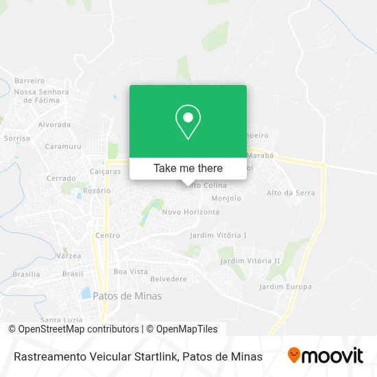 Rastreamento Veicular Startlink map