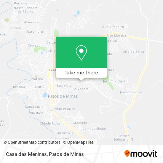 Mapa Casa das Meninas