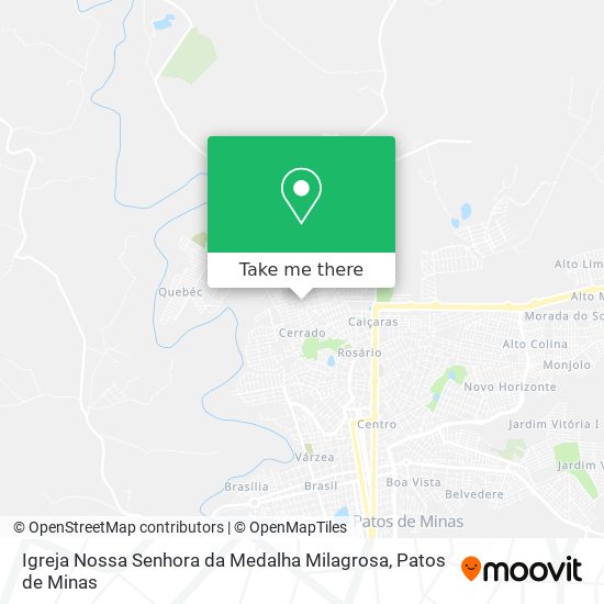 Mapa Igreja Nossa Senhora da Medalha Milagrosa