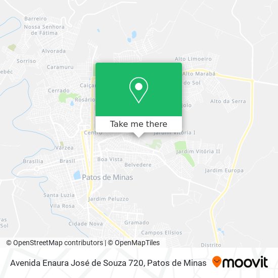 Mapa Avenida Enaura José de Souza 720