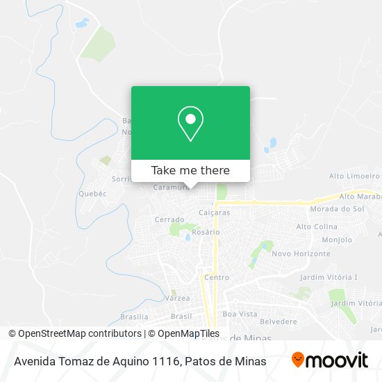 Mapa Avenida Tomaz de Aquino 1116