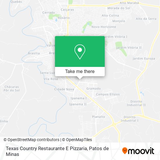 Texas Country Restaurante E Pizzaria map