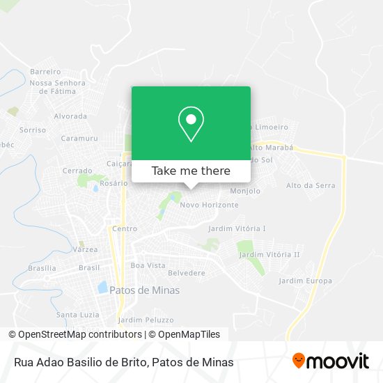 Mapa Rua Adao Basilio de Brito