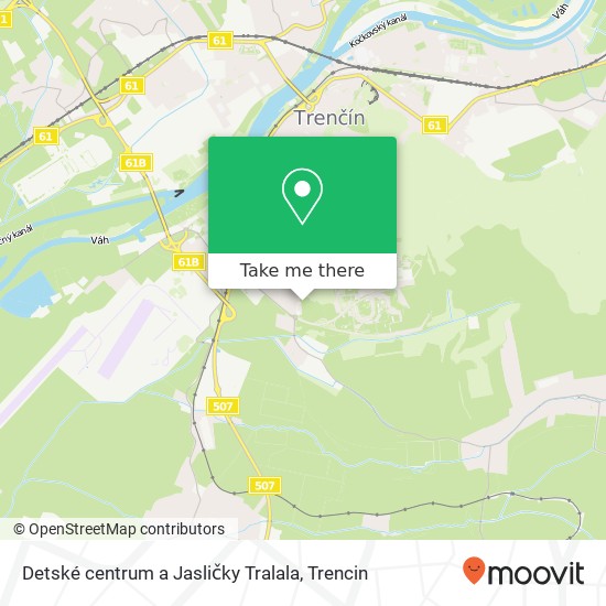 Detské centrum a Jasličky Tralala map